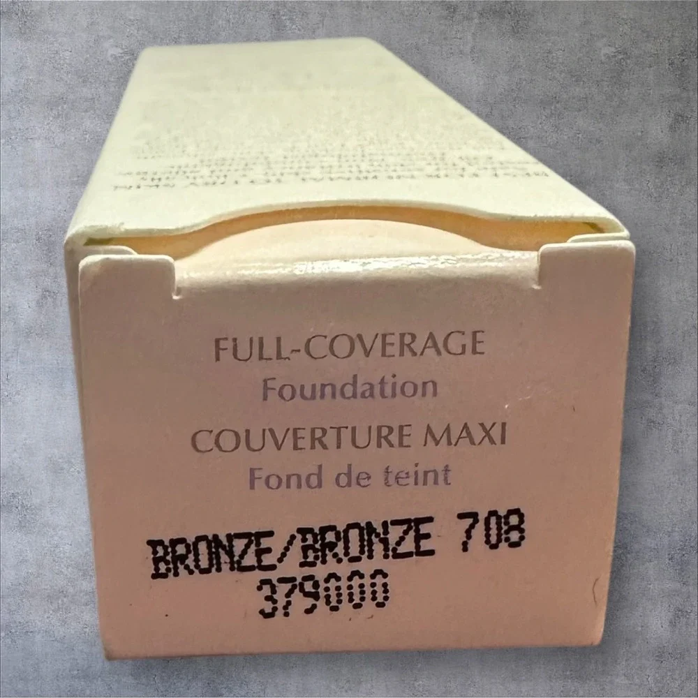 MARY KAY Full-Coverage Foundation Bronze 708 Liquid 1 fl oz. 379000 Gray Cap NEW